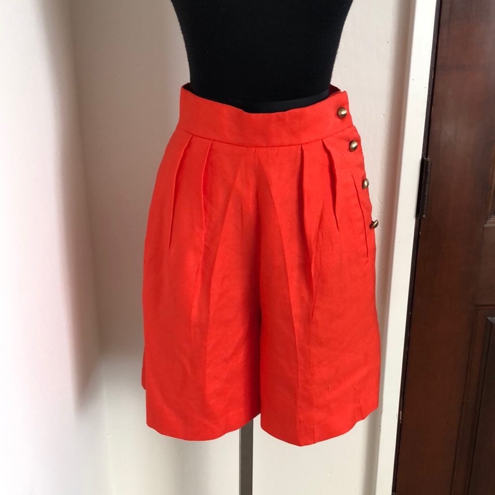 Alfred Sung high waisted shorts